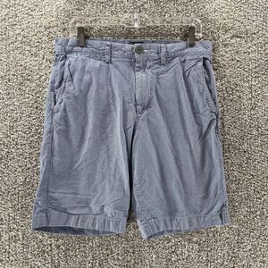 J Crew Shorts Mens 32 Blue Chino Preppy Casual Normcore Pockets Club Cotton Logo